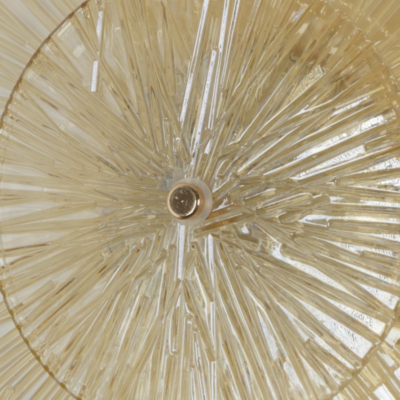 Светильник настенный ElegantLight DZN-4425 ЗОЛОТО+ЯНТАРНЫЙ ` D350/H100/1/LED/12W 3000-6500K DAISY 25