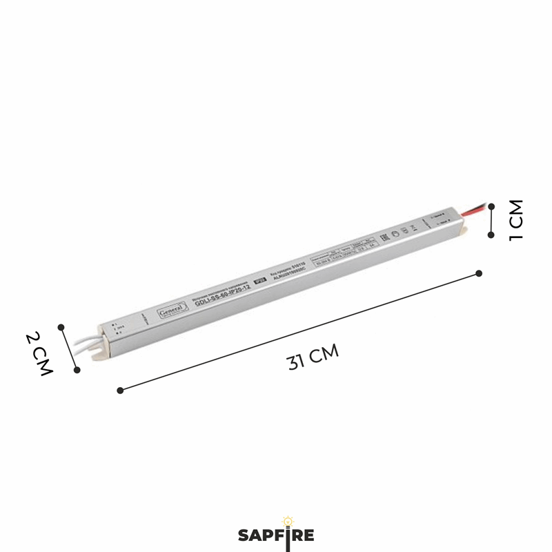Светодиодный драйвер для лайтбокса GDLI-SS-60-IP20-12 RSP