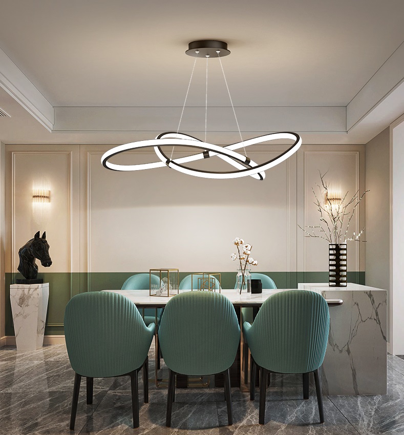 Светильник DZN2-3-8 ЧЕРНЫЙ ` D800*200/H1200/1/LED/54W/3000-6500K