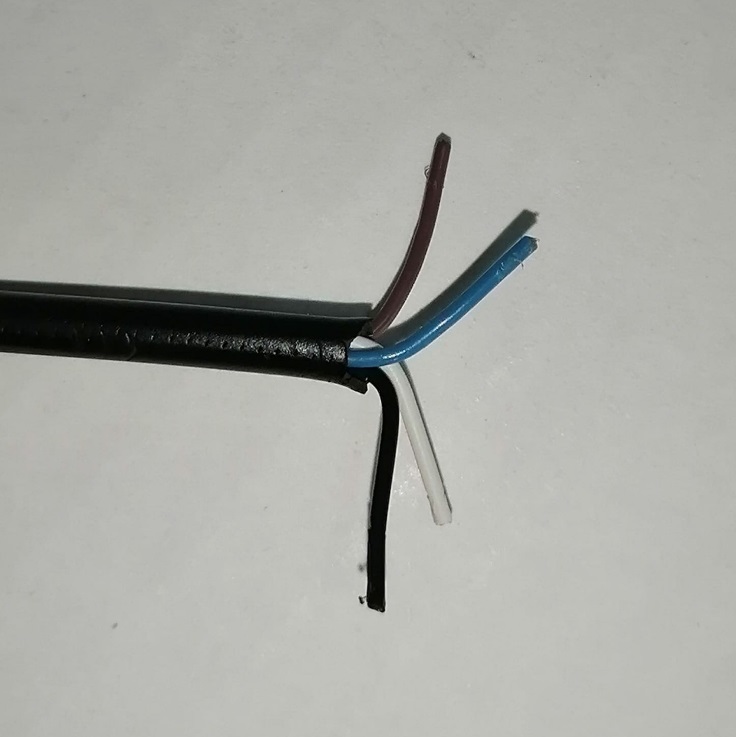 Кабель ШВВП 4х0,2мм2 черный (внеш диам 3,2мм) SPFR7893 (1/500)