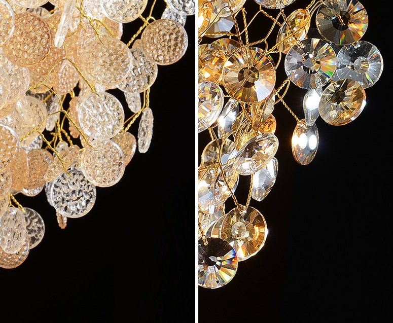 Светильник DZN-35875 ЗОЛОТО ` D600/H1200/9/G9/40W RUSSELL