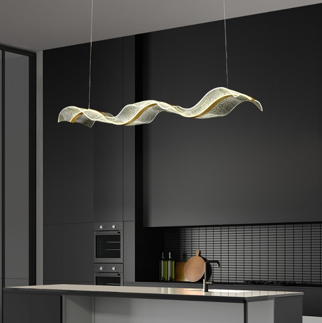 Светильник подвесной ElegantLight DZN-4500 ЗОЛОТАЯ БРОНЗА ` D1000*300/H1000/1/LED/40-60W звёздноеVST