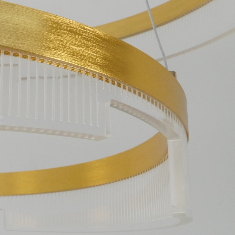 Светильник ElegantLight DZN-4512 ЗОЛОТО ` D800+600+400/H2000/3/LED/200W 2.4G ZEBRA 23-12