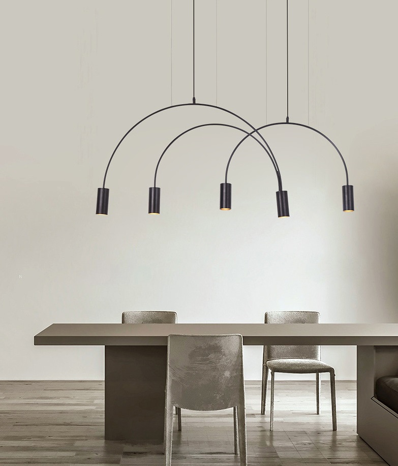 Светильник DZN3-2-1 ЧЕРНЫЙ ` D1300*550/H1200/5/GU10/50W