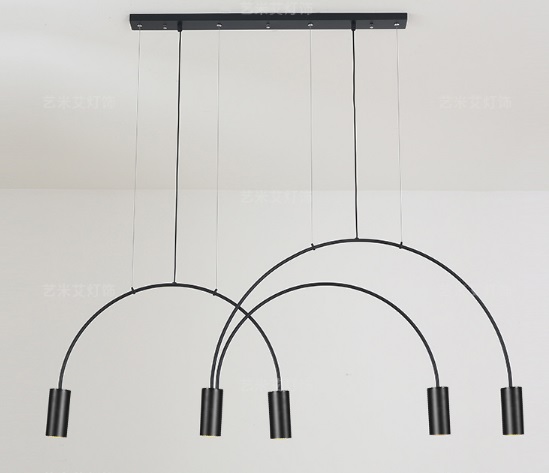 Светильник DZN3-2-1 ЧЕРНЫЙ ` D1300*550/H1200/5/GU10/50W