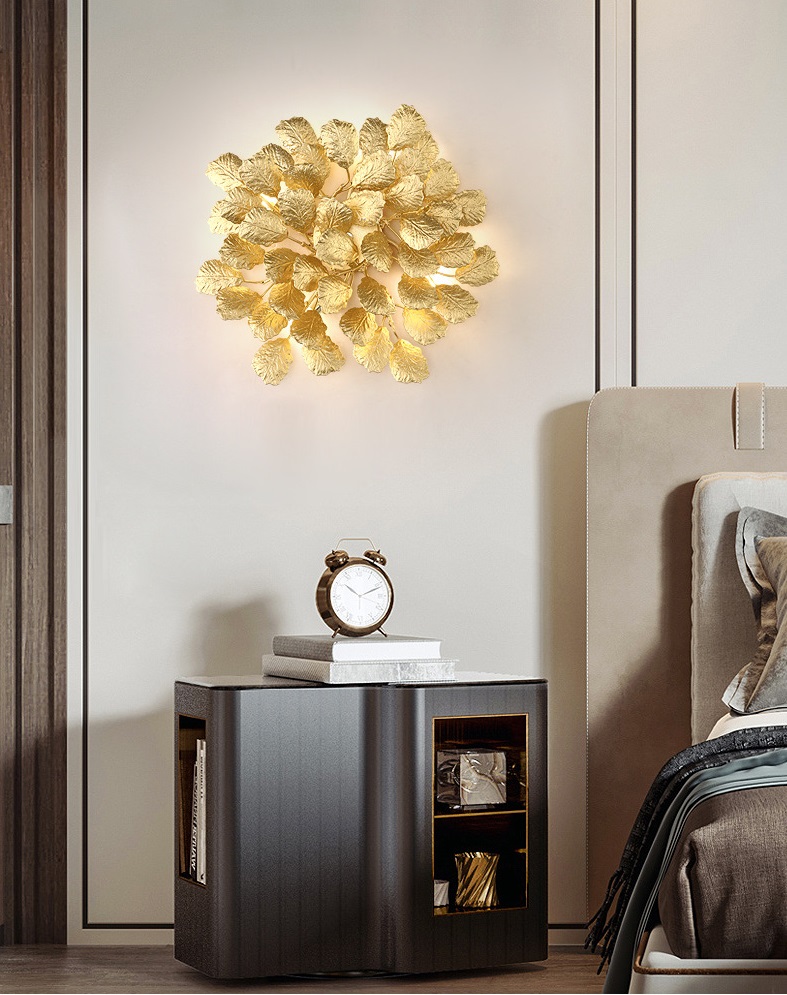 Светильник панно ElegantLight DZN-5819 ЗОЛОТО ` D400/H100/4/G9/40W GOLDENFLOWER