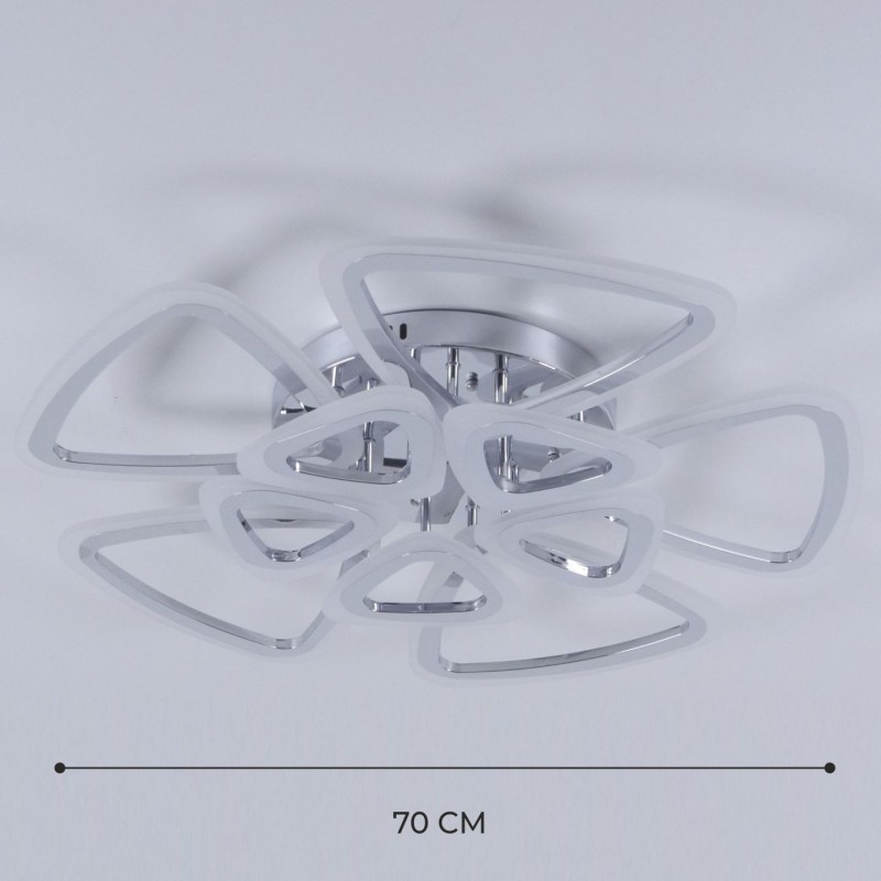 Светильник T152/5+5 CHROME/РОМ ` D715/H200/10/LED/180W DIMMER ПДУ 2.4 SPF22-02