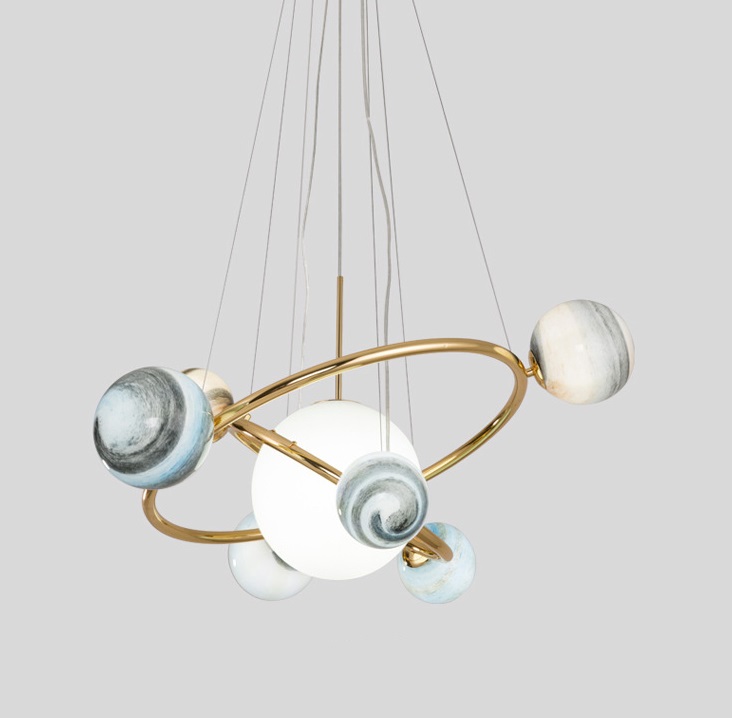 Светильник DZN1-2-01 ЗОЛОТО ` D850*350/H1200/7/G9/40W