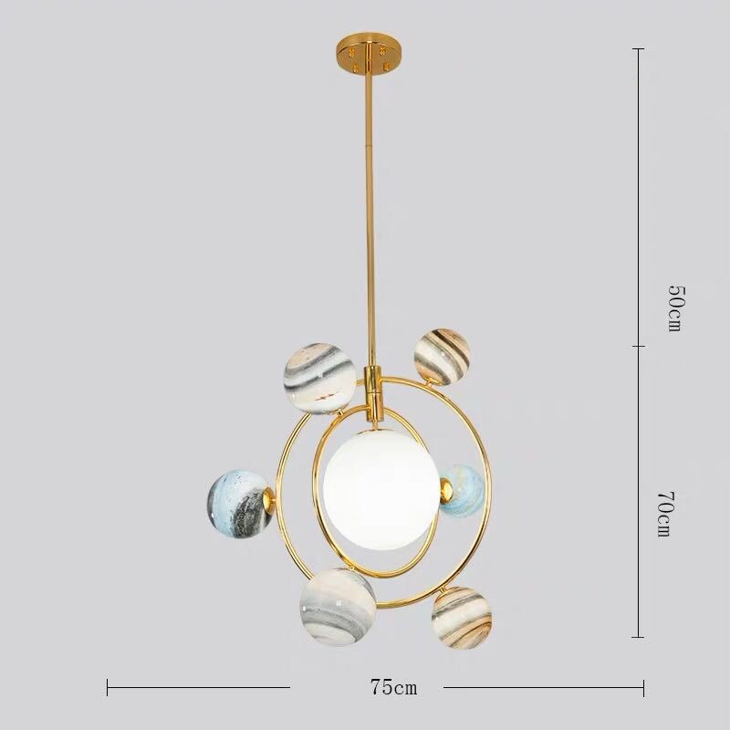 Светильник DZN1-2-01 ЗОЛОТО ` D850*350/H1200/7/G9/40W