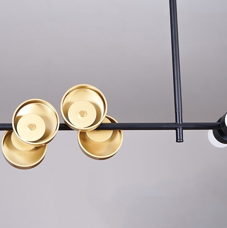 Светильник DZN1-2-25 ЧЕРНЫЙ + ЗОЛОТО ` D1200/H900/1+6/LED+G4/60W/4500K BINO