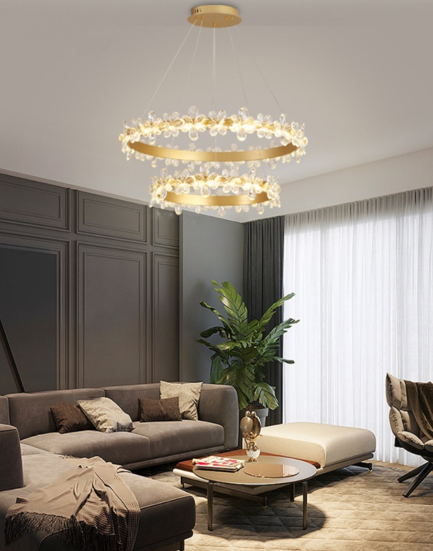 Светильник DZN1-2-30 ЗОЛОТО ` D600/H1200/1/LED/36W/4500K