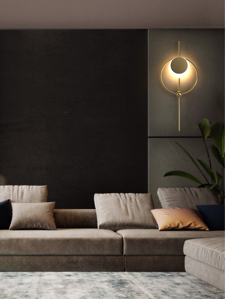 Светильник настенный ElegantLight DZN-11971 ЗОЛОТО ` D720*300/H60/1/LED/6W/4500K