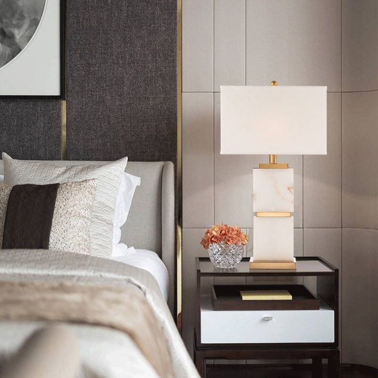 Светильник DZN-11985 ЗОЛОТО + БЕЛЫЙ МРАМОР ` D400*200/H700/1/E27/40W