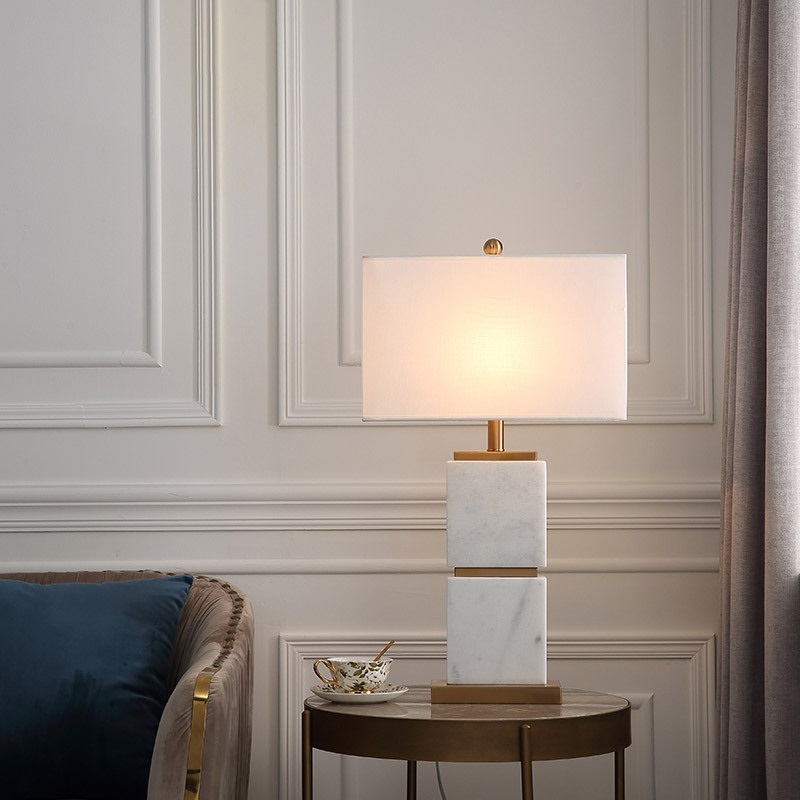 Светильник DZN-11985 ЗОЛОТО + БЕЛЫЙ МРАМОР ` D400*200/H700/1/E27/40W