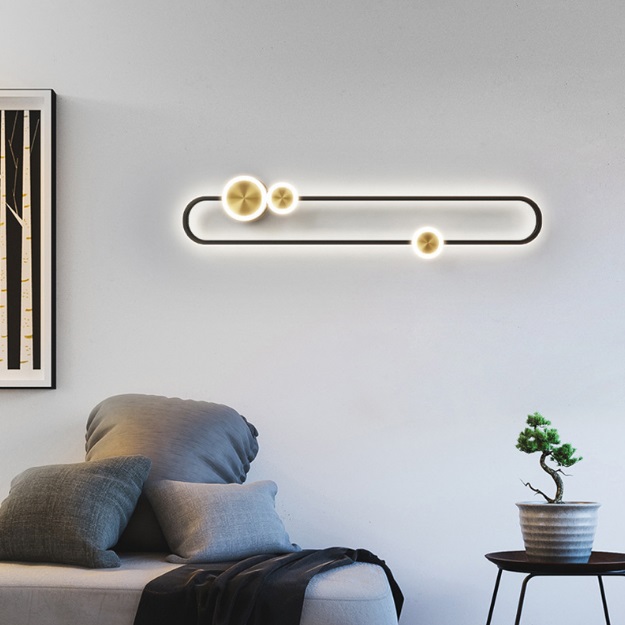 Светильник DZN-4645 ЧЕРНЫЙ+БРОНЗА ` D600/H170/1/LED/10W/4500K ELLIPSIS 25-07