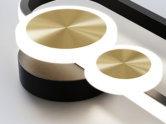 Светильник DZN-4645 ЧЕРНЫЙ+БРОНЗА ` D600/H170/1/LED/10W/4500K ELLIPSIS 25-07