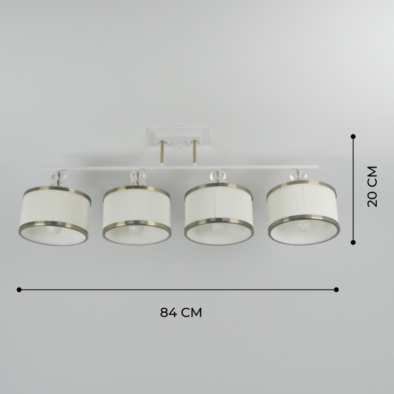 Светильник SPFD-4702 БРОНЗА+БЕЛЫЙ ` D840/H200/4/E27/60W