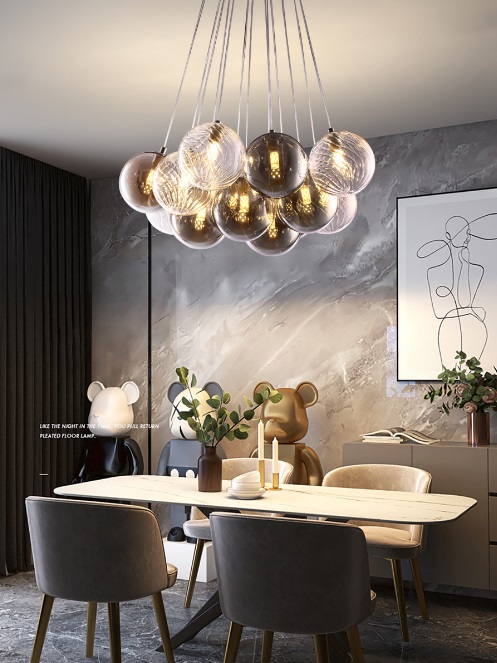 Светильник DZN-12144 РОМ ` D420/H1500/13/G9/10W BLACKCURRANT