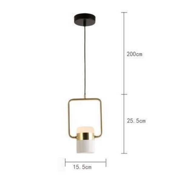 Светильник DZN1-6-93 WHITE+GOLD/БЕЛЫЙ+ЗОЛОТО ` D180/H185/2/LED/6W RUDD