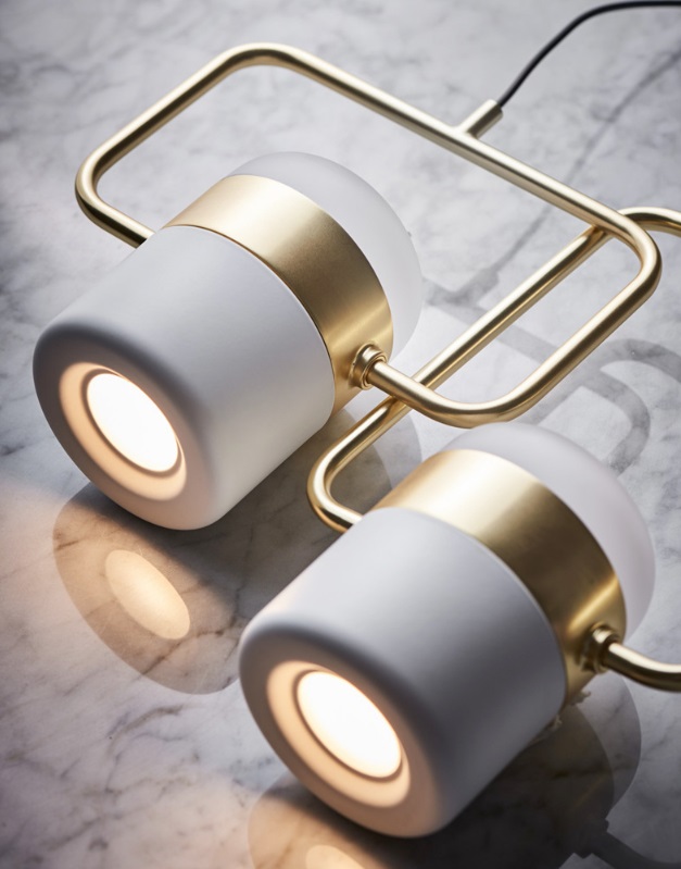 Светильник DZN1-6-93 WHITE+GOLD/БЕЛЫЙ+ЗОЛОТО ` D180/H185/2/LED/6W RUDD