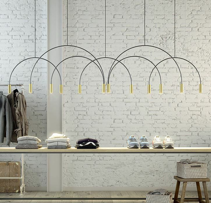 Светильник DZN-34295 ЧЕРНЫЙ + ЗОЛОТО ` D720/H800/3/LED/45W/4500K NIMBUS