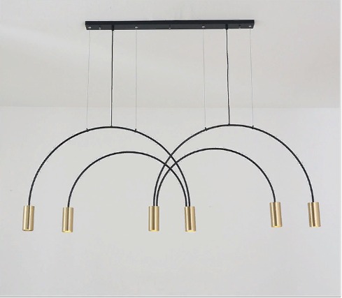 Светильник DZN-34295 ЧЕРНЫЙ + ЗОЛОТО ` D720/H800/3/LED/45W/4500K NIMBUS