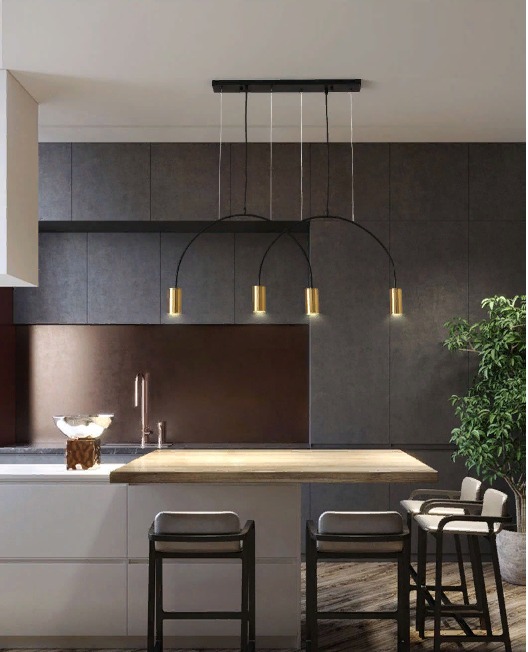 Светильник DZN-34295 ЧЕРНЫЙ + ЗОЛОТО ` D720/H800/3/LED/45W/4500K NIMBUS