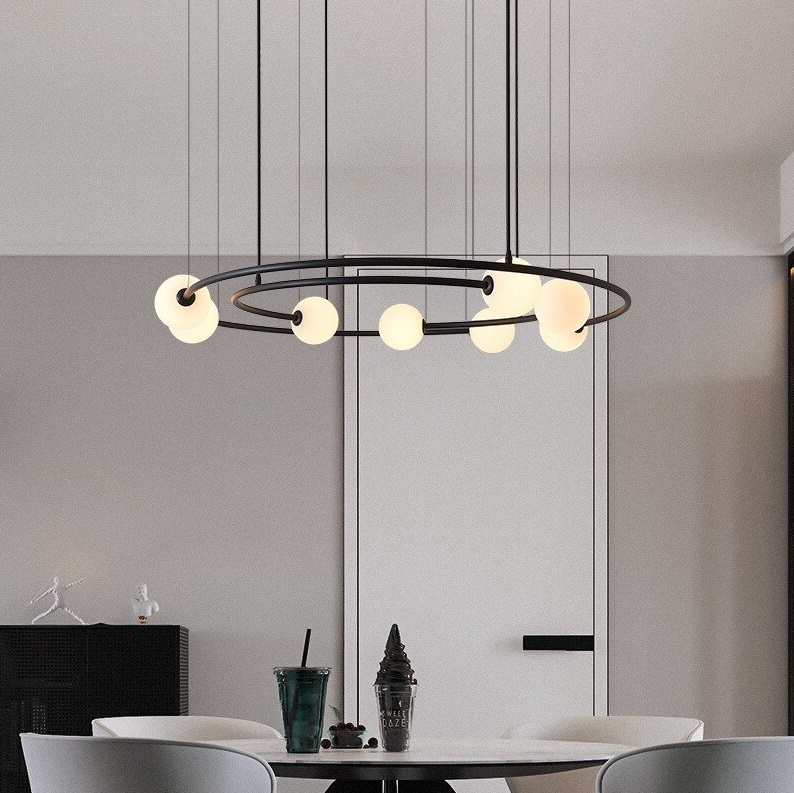 Светильник DZN1-2-46 ЧЕРНЫЙ ` D800/H1500/8/G9/40W