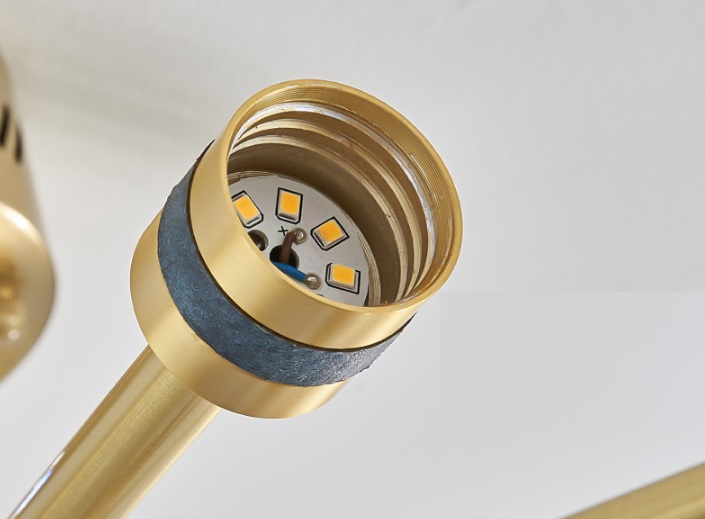 Светильник DZN1-6-97 GOLD/ЗОЛОТО ` D1000/H530/40/LED/10W