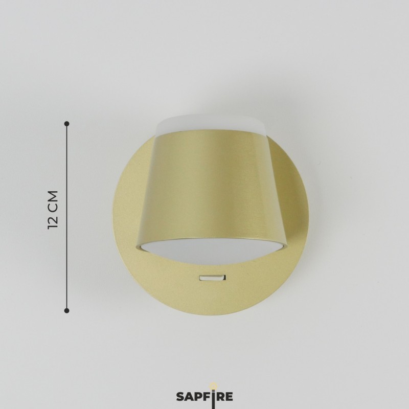 Светильник Elegant SPF-4816 MAT.GOLD/МАТ.ЗОЛОТО ` D120/H100/2/LED/8W/4500K PRESENT 22-07 (1/30)