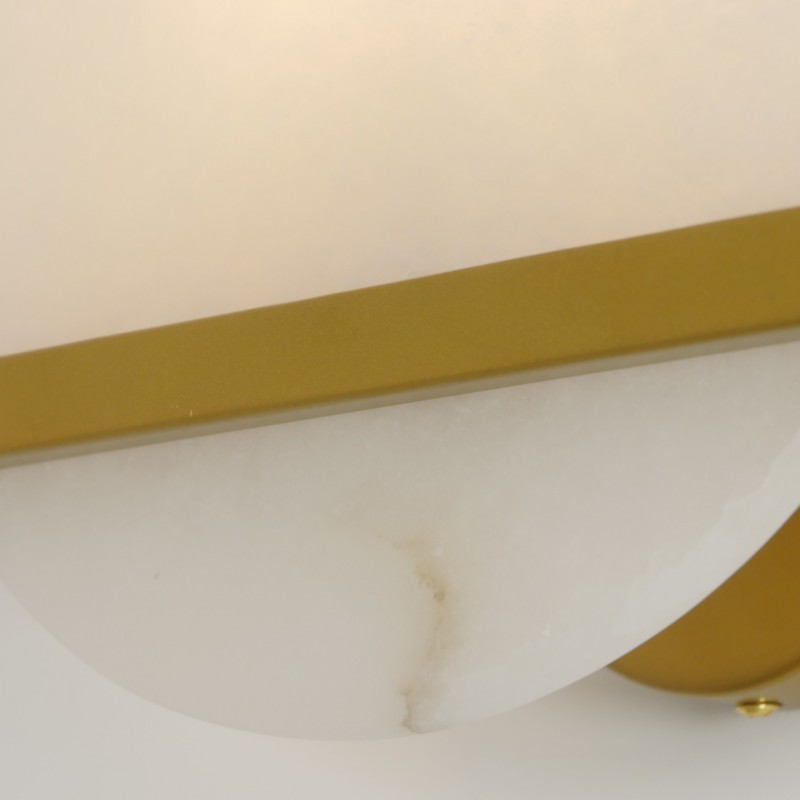 Светильник настенный ElegantLight DZN-12253 ЗОЛОТАЯ БРОНЗА + БЕЛЫЙ МРАМОР ` D300*250/H100/1/E14/40W