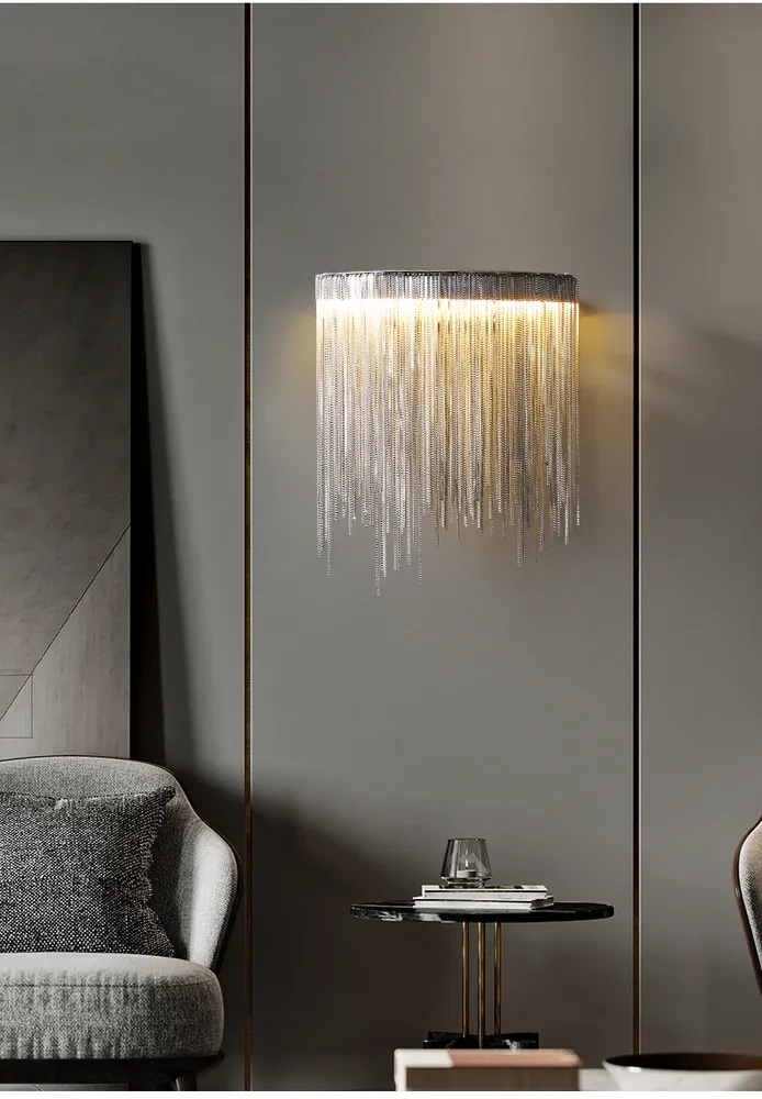 Светильник настенный SAPFIR SPF-4859 СЕРЕБРО ` D300/H270/1/LED/5W/4500K COVER 24-12