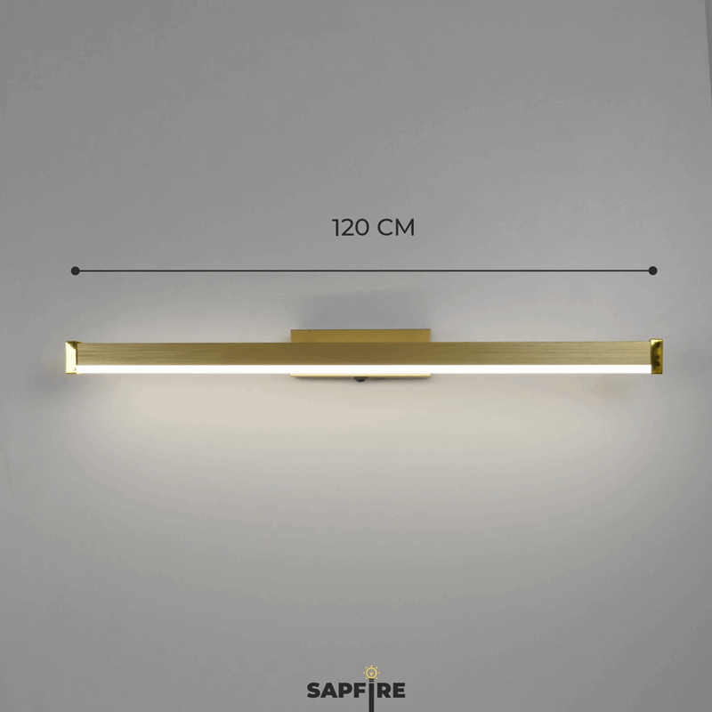 Светильник настенный SPF-4879 ЗОЛОТО ` 1200мм с выключателем MIRROR 23-07 (1 из 25 шт в коробке)