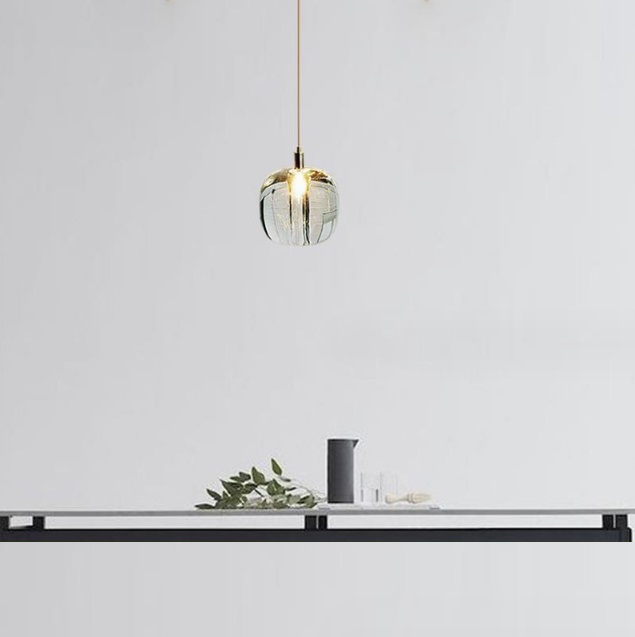 Светильник DZN-44734 РОМ/ПРОЗРАЧНЫЙ ` D130/H1500/1/G4/5W CASCADE прозрачное стекло