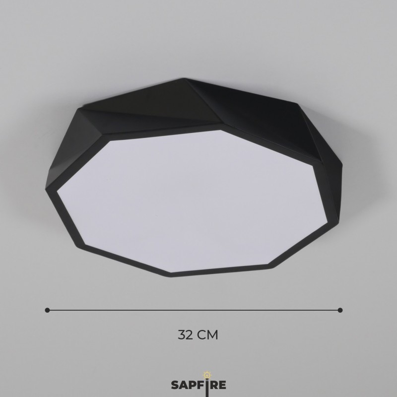 Светильник потолочный SAPFIR SPF-9436 ЧЕРНЫЙ ` D320/H50/1/LED/40W 2.4G COSMOPOLITAN SPFD