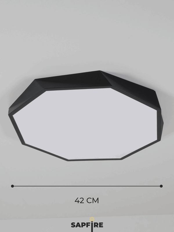 Светильник потолочный SAPFIR SPF-9437 ЧЕРНЫЙ ` D420/H50/1/LED/40W 2.4G COSMOPOLITAN SPFD