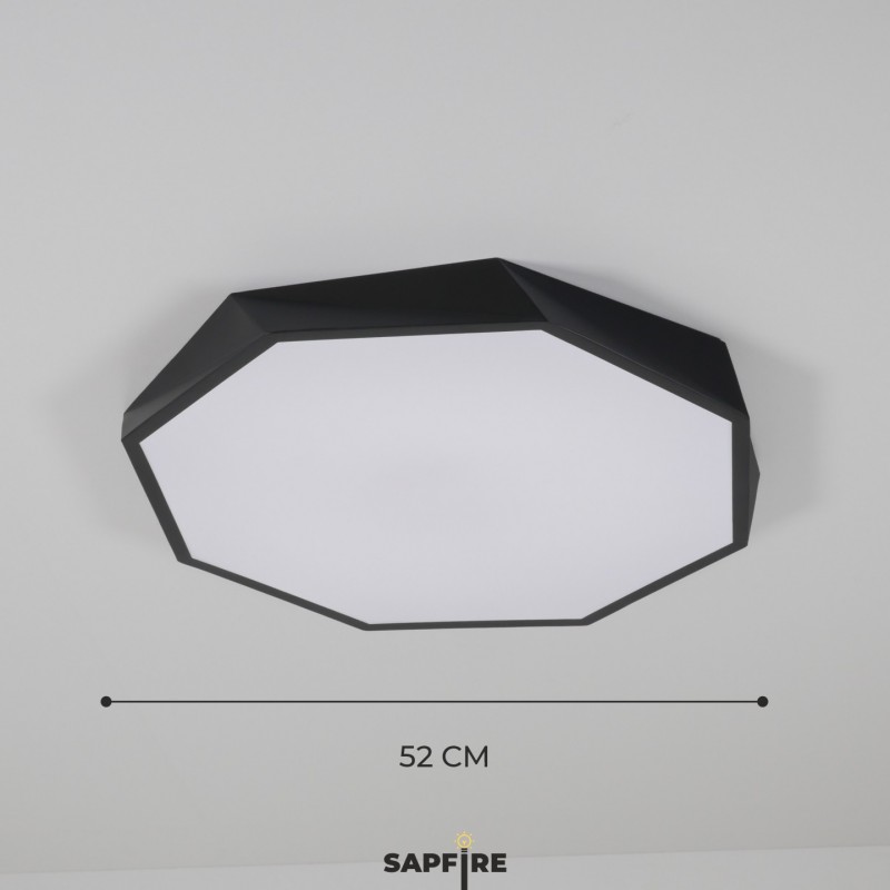 Светильник потолочный SAPFIR SPF-9438 ЧЕРНЫЙ ` D520/H50/1/LED/40W 2.4G COSMOPOLITAN SPFD