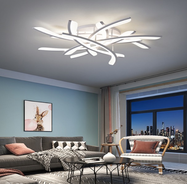 Светильник потолочный SPF-9454 WHITE/БЕЛЫЙ ` D800/H100/8/LED/2*136W 2.4G SPIT 24-12 (1 из 2шт в коро