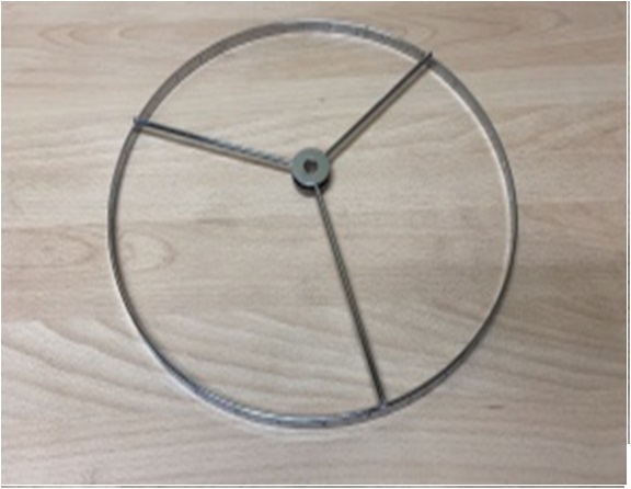 Каркас металлический (хром) D300 с отверстиями для декора 36шт, ц.отв 11мм, SPFR26387