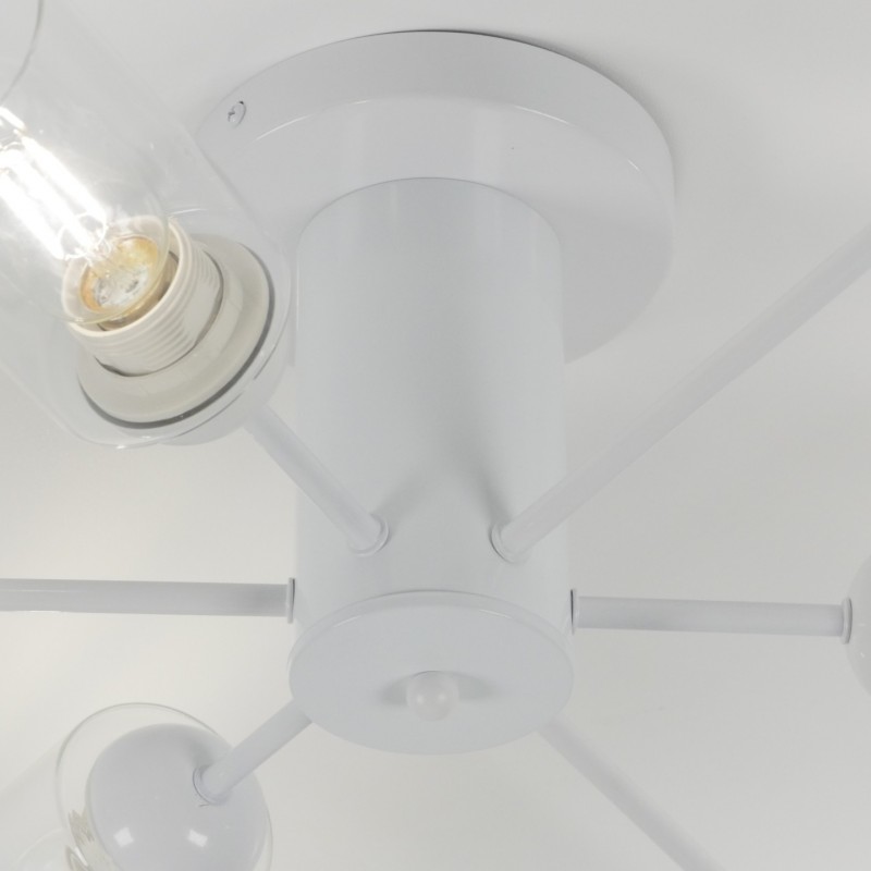 Светильник потолочный SAPFIR SPFD-9484 БЕЛЫЙ/WHITE D750/H200/6/E27/60W без ламп Palada