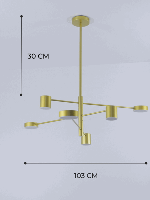 Светильник DZN-1-6-119 ЗОЛОТО ` D1050/H300/6/LED/36W/4000-4500K 22-04 (1)