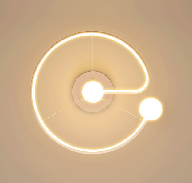 Светильник DZN-33699 БЕЛЫЙ ` D550/H1200/2+1LED/G9+LED/58W/4500K