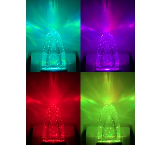 Ночник - светильник светодиодный ЭРА NN-619-LS-W в розетку с датчиком освещенности белый