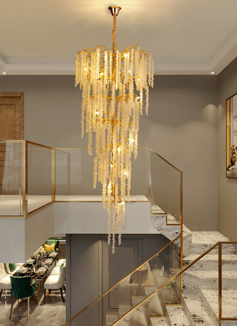 Светильник DZN-34205 ЗОЛОТО ` D1000/H2500/40/G9/40W Josephine