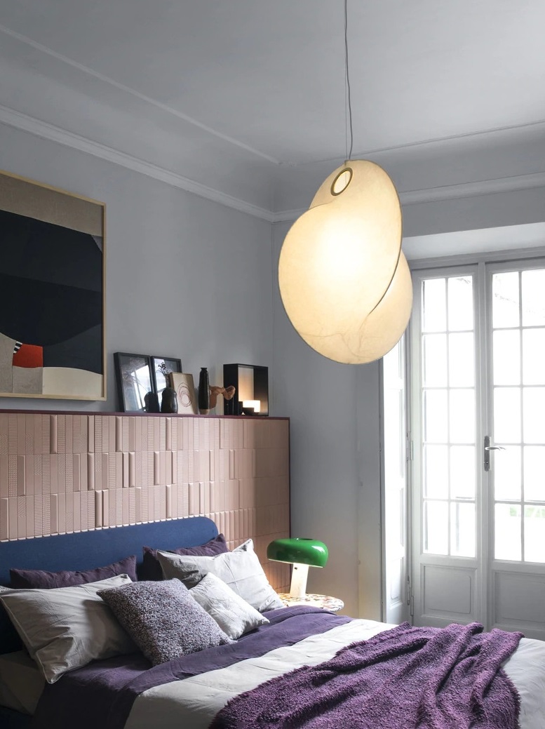 Светильник DZN-45601 БЕЛЫЙ ` D500*650/H1000/1/LED/./4000K зол. кольцо FLOS by Michael Anastassiad