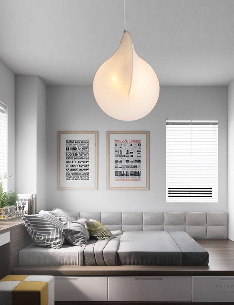 Светильник DZN-45601 БЕЛЫЙ ` D500*650/H1000/1/LED/./4000K зол. кольцо FLOS by Michael Anastassiad