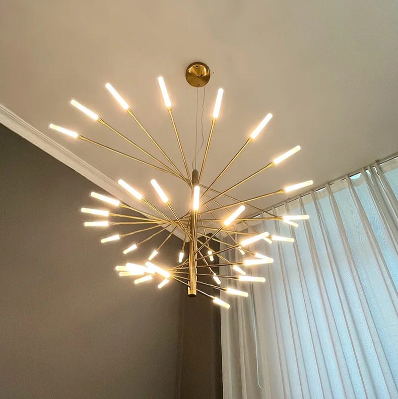 Светильник ElegantLight DZN-6321 БРОНЗА ` D1400/H700+1000/50/LED/50W/4000K SPOKES