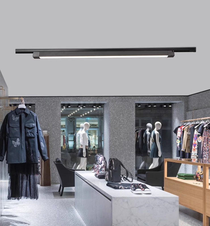 Светильник трековый SAPFIRE SPF-9643 ЧЕРНЫЙ ` 1/LED/60W/4500K 870*35*32mm неповоротный CASPER 25-01