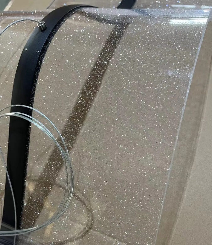 Светильник подвесной ElegantLight DZN-35699 ЧЕРНЫЙ ` D1000*300/H1000/1/LED звёздное небо SPRAY 25-03