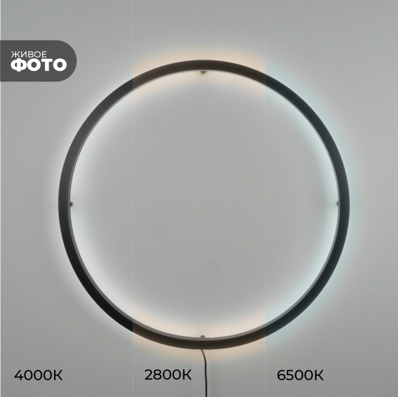 Светильник ElegantLight DZN-11115 ЧЕРНЫЙ ` D1200/H60/1/LED/40W/2800-6500K без ПДУ GUARD-LU23-12